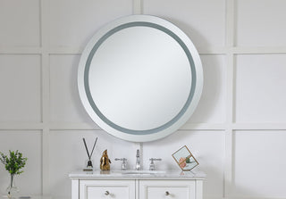 LED Hardwired Mirror Round D36 Dimmable 3000K