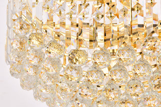 Corona 24 light Gold Chandelier Clear Royal Cut Crystal