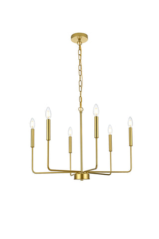 Willa 26 inch Pendant Light in Brass