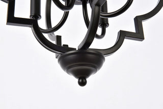 Sandara 4 lights pendant in black