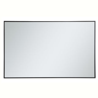 Metal frame rectangle mirror 30 inch in Black