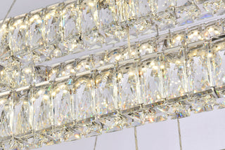 Monroe 50 inch LED triple rectangle pendant in chrome