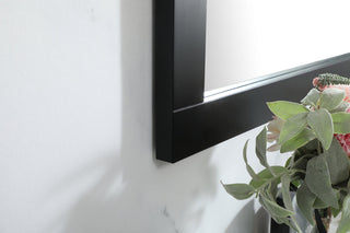 Aqua vanity mirror 48x36 inch in black