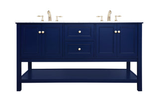 60 inch Single bathroom vanity in Blue