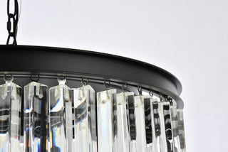 Sydney 8 light Matte Black Chandelier Clear Royal Cut Crystal