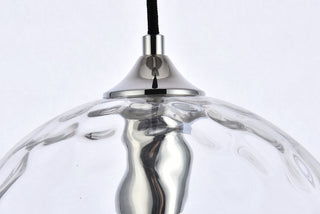 Cashel 10 inch light chrome pendant