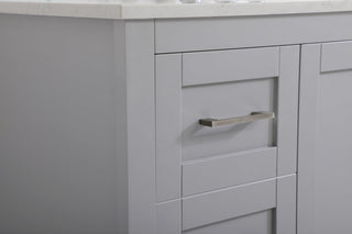 48 inch Single Bathroom Vanity in Grey with Backsplash