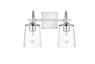 Avani 2 light Chrome and Clear Bath Sconce