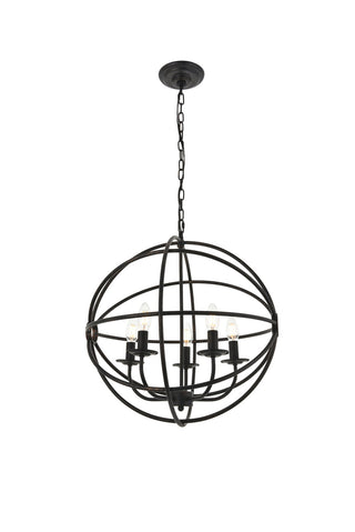 Octavia 5 light dark brown Pendant