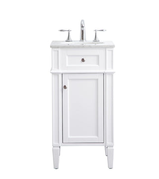 18 in. Single Bathroom Vanity set in white