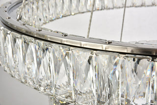 Monroe Integrated LED chip light Chrome Chandelier Clear Royal Cut Crystal