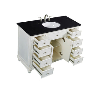 48 In. Single Bathroom Vanity Set In Antique White