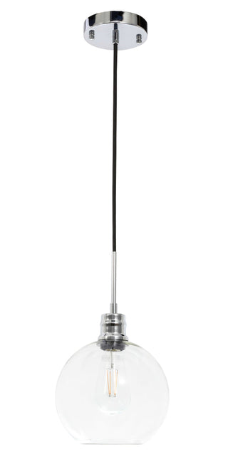 Emett 1 light Chrome and Clear glass pendant