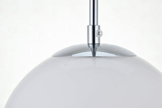 Baxter 1 Light Chrome Pendant With Frosted White Glass