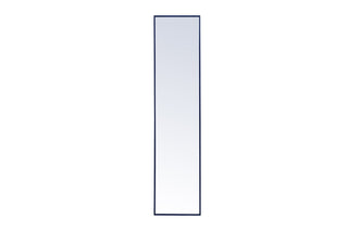 Metal frame rectangle mirror 14 inch x 60 inch in Blue