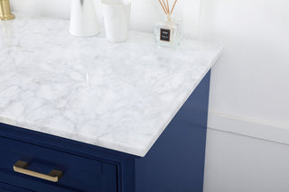 60 inch Single bathroom vanity in blue