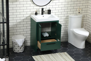 24 inch Single bathroom vanity in Green