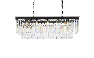 Sydney 12 light Matte Black Chandelier Clear Royal Cut Crystal