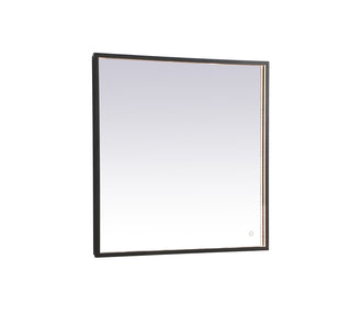 Pier 30x30 inch LED mirror with adjustable color temperature 3000K/4200K/6400K in black