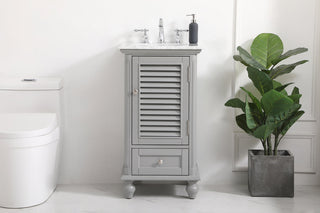 19 inch Single bathroom vanity in grey