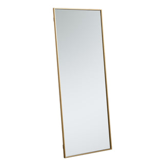 Metal frame rectangle mirror 24 inch in Brass