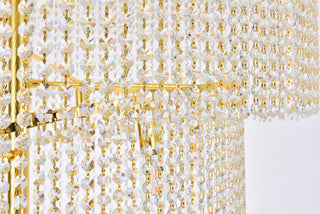 Spiral 41 light Gold Chandelier Clear Royal Cut Crystal