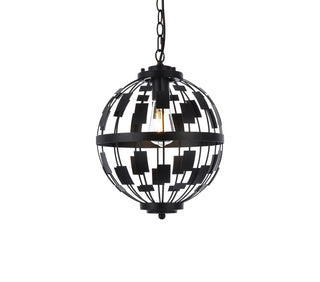 Levante 1 light pendant in black