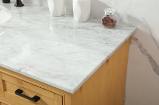 60 inch Single bathroom vanity in natural wood