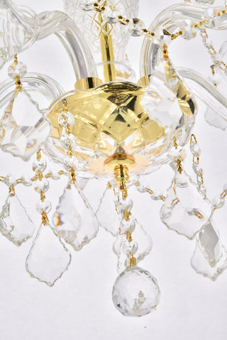 Verona 5 light Gold Chandelier Clear Royal Cut Crystal