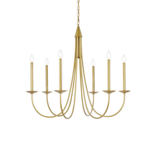 Cohen 36 inch pendant in brass