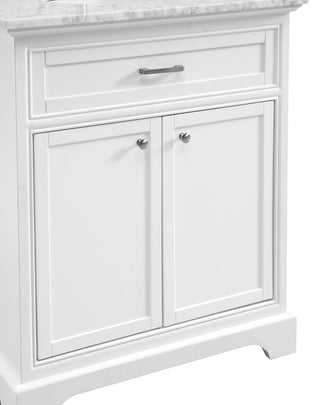 30 In. Single Bathroom Vanity Set In White