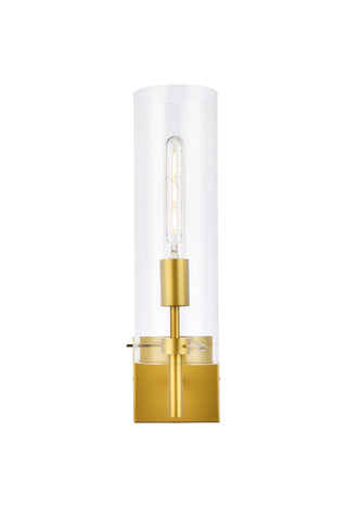 Savant 1 light brass wall sconce