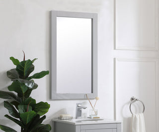 Aqua rectangle vanity mirror 18 inch in Grey