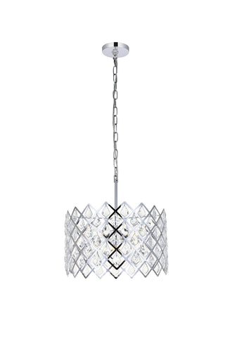 Lyla 16 inch pendant in chrome