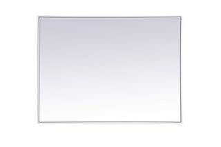 Metal frame rectangle mirror 30 inch x 40 inch in White