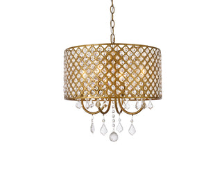 Elise 17 inch pendant in brass