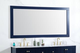 Aqua vanity mirror 72x36 inch in blue