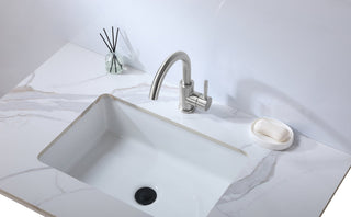 Louis Single Hole Single Handle Bathroom Faucet in Brushed Nickel