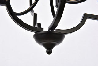 Sandara 4 lights pendant in black