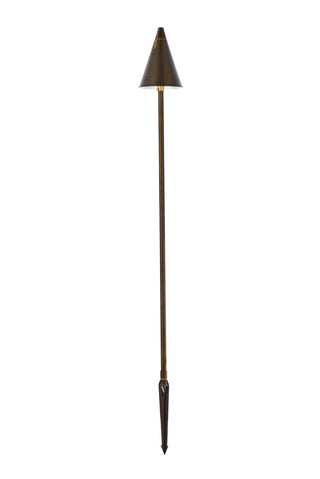 Outdoor Cast Brass torch path light D:8" H:61"