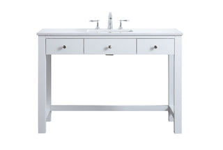 48 Inch ADA Compliant Bathroom Vanity In White