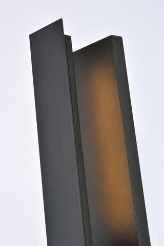 Raine Integrated LED wall sconce in black