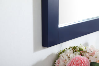 Aqua vanity mirror 30x36 inch in blue