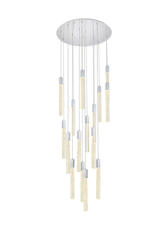 Weston 16 lights pendant in chrome