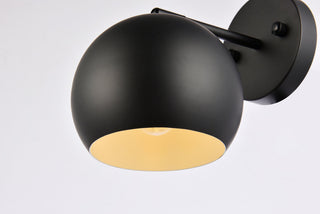 Othello 1 light black wall sconce