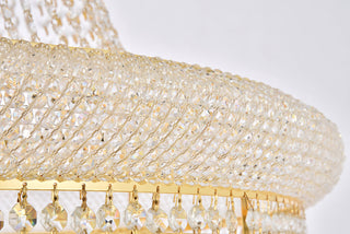 Primo 42 light Gold Chandelier Clear Royal Cut Crystal