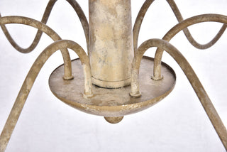 Merritt Collection Chandelier D35 H21.6 Lt:6 Weathered Dove Finish