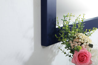 Aqua vanity mirror 42x36 inch in blue