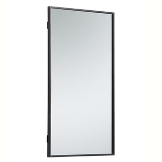 Metal frame rectangle mirror 20 inch in Black