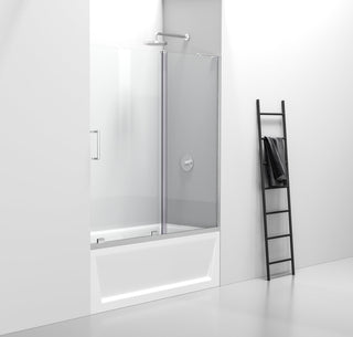 Frameless tub door 60 x 60 Brushed Nickel